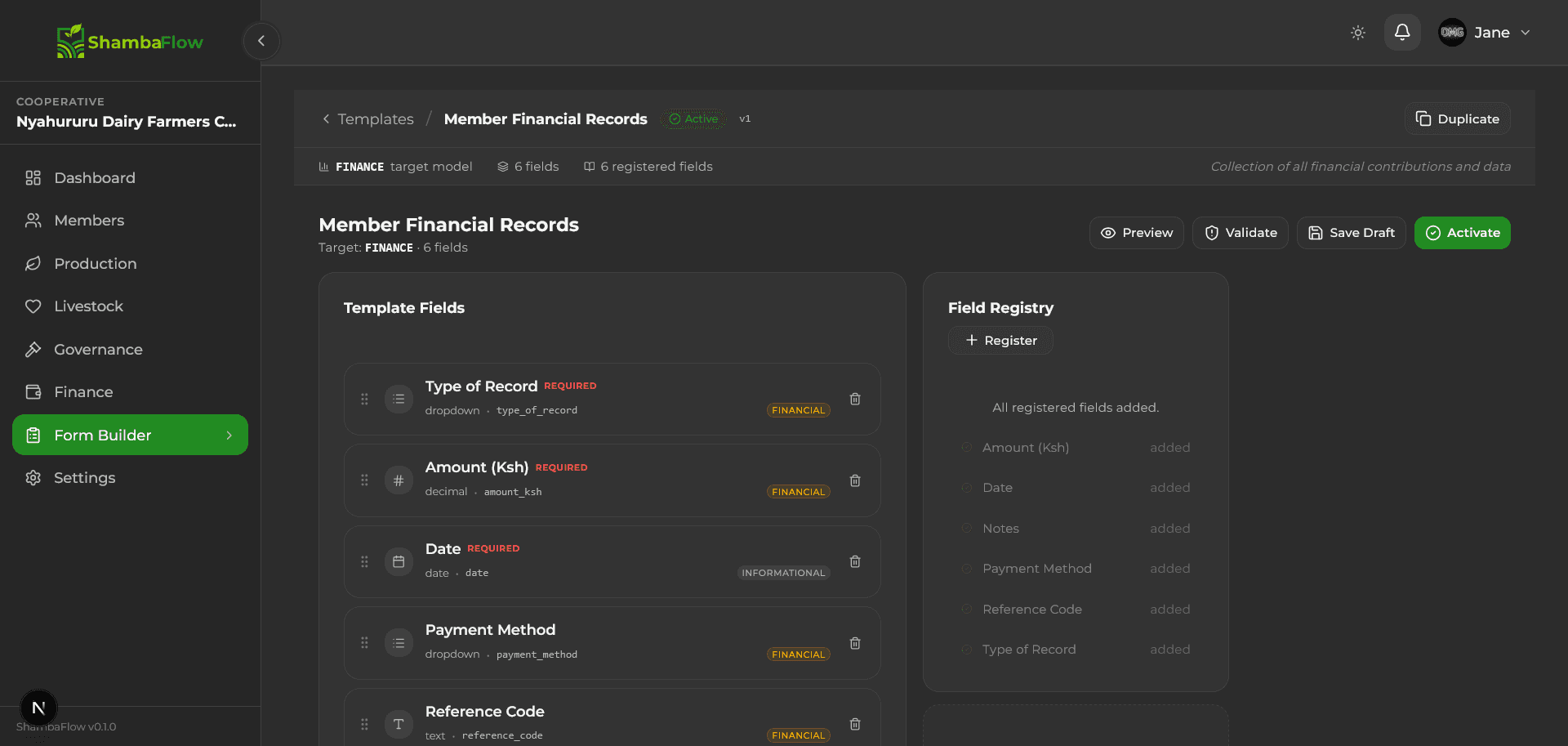 ShambaFlow adaptive form builder