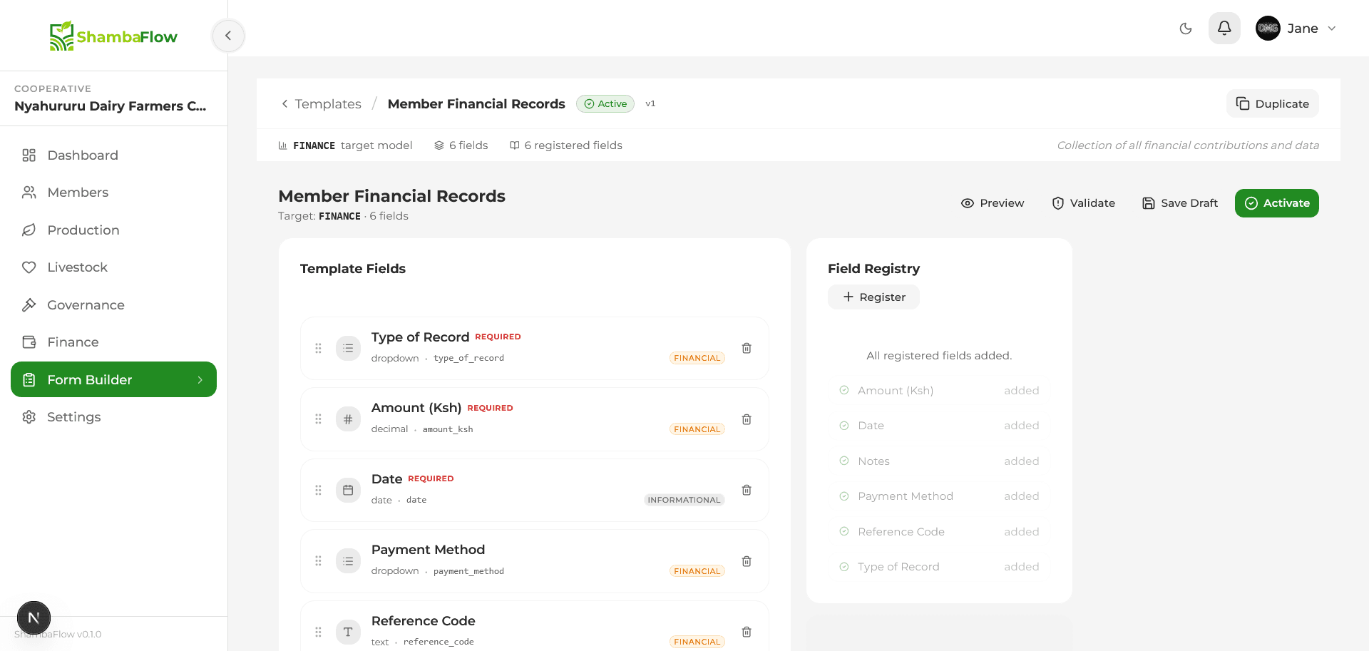 ShambaFlow adaptive form builder